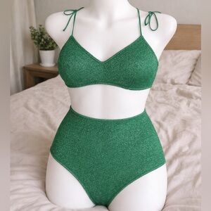 Like new Oseree high waisted lumière bikini set medium size